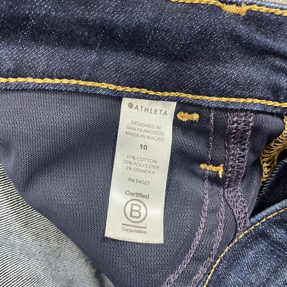 Athleta Jeans 10 Cotton Blend Skinny Fit Pockets - Picture 3 of 6